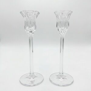 Lenox Harlequin Crystal Candle Holders Set of 2